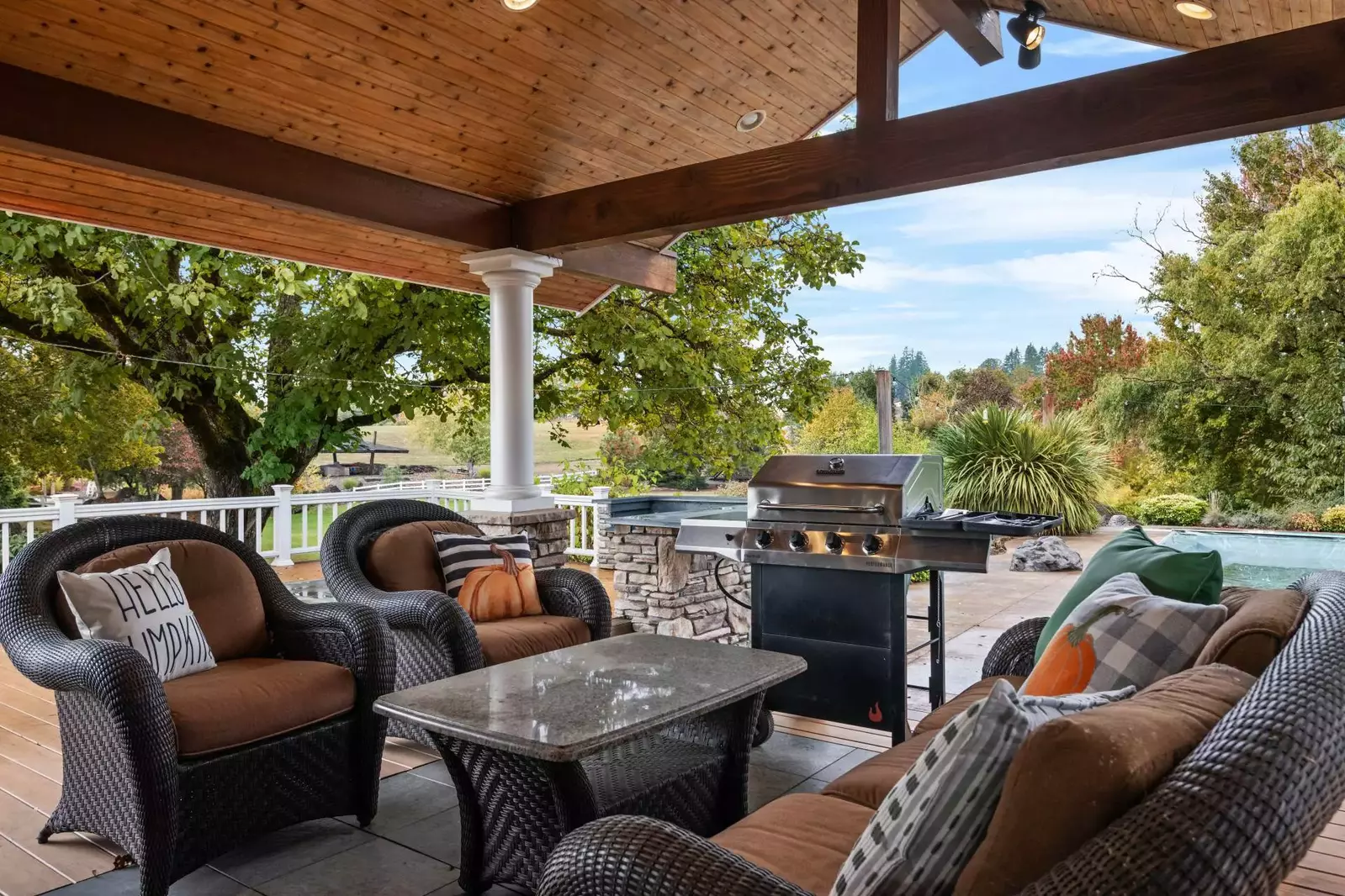 Grill up a wonderful feast on the BBQ. We suggest getting ingredients from farms in the Willamette Valley.