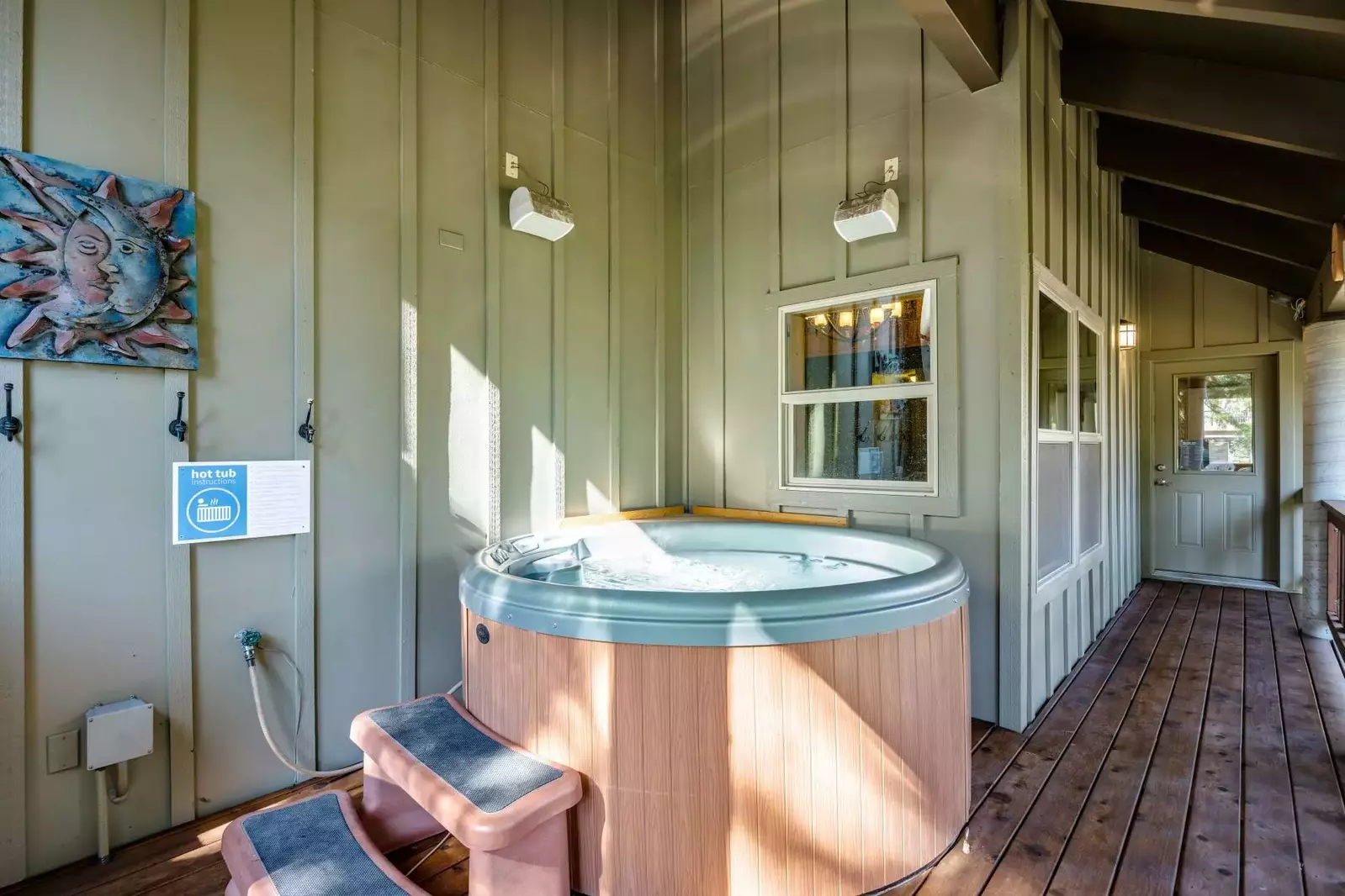 "Great base for hiking and biking and rafting, and a great place to come home to for dinners, watch the Olympics and rejuvenate in the hot tub" -Brian