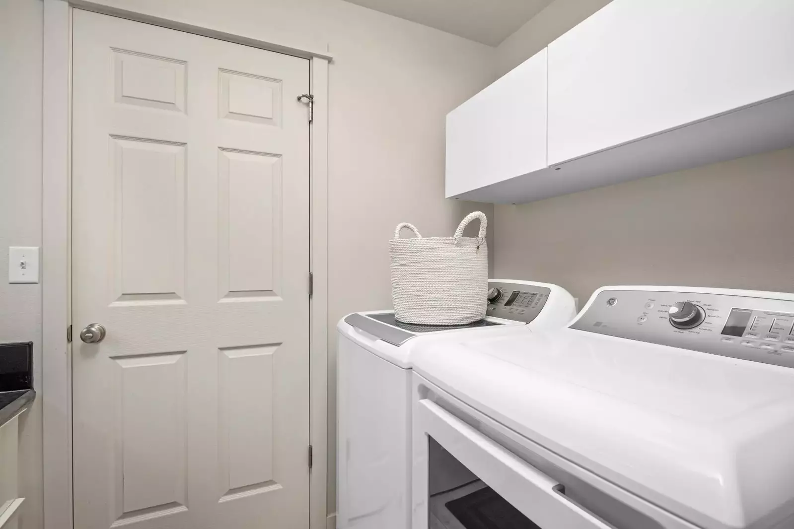 This rental has an up to date washing machine and dryer for guest use.