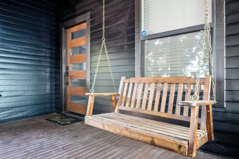 We had fun relaxing on the front porch. -Melissa