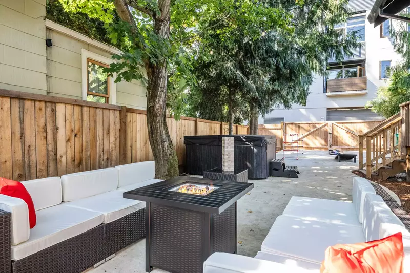 Enjoy your morning coffee or sip your favorite cocktail while by the fire pit.