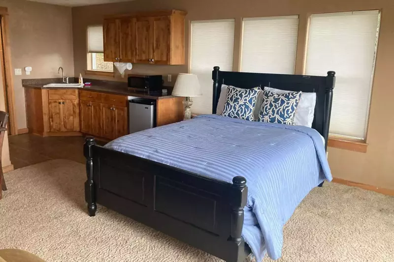 Another common space with lots of room and a kitchenette.