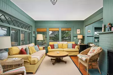 Relax in the cozy living room after a day exploring the Oregon Coast.