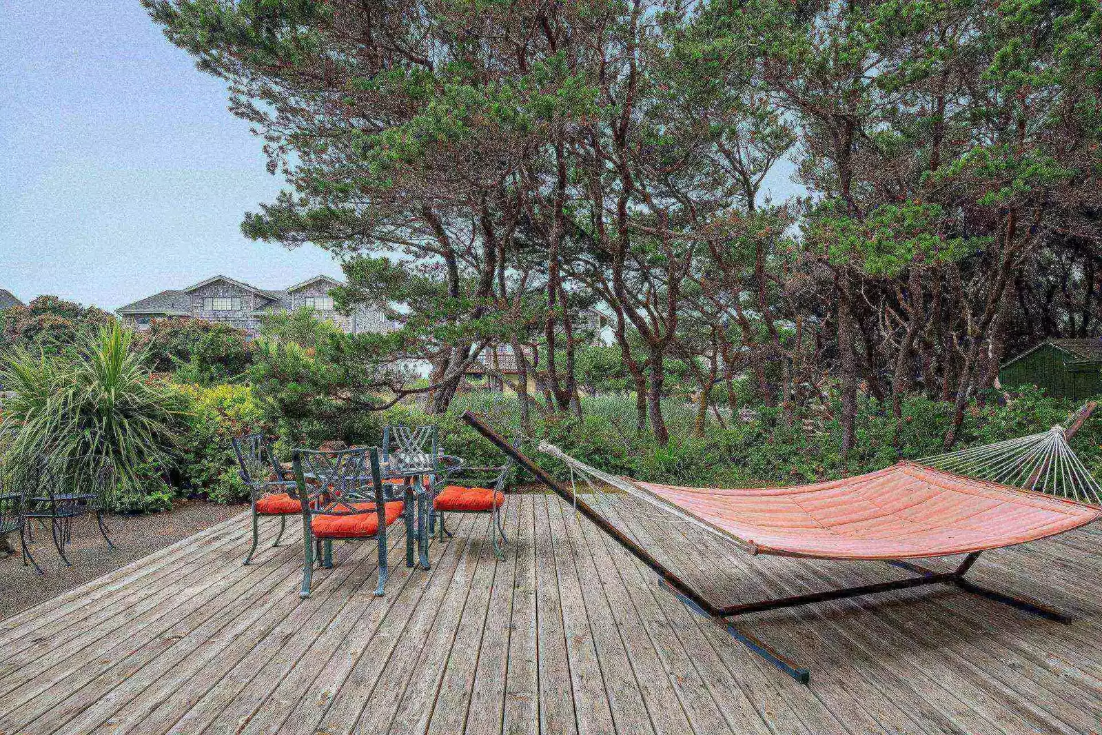 The hammock is seasonal. Enjoy it when it is nice and warm!