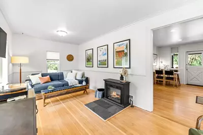 Relax in front of a cozy fire after a day exploring the Willamette Valley.