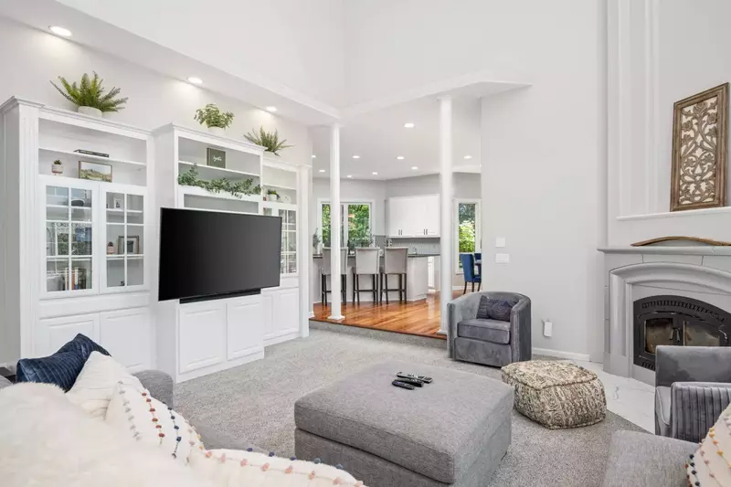 Watch you favorite movies, shows, and sports on this smart tv while relaxing in front of a cozy fire.