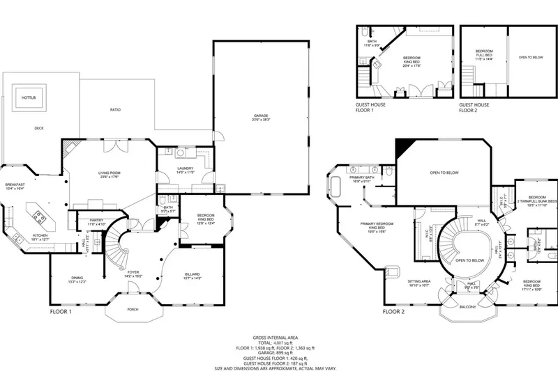 A detailed floor plan of this rental.