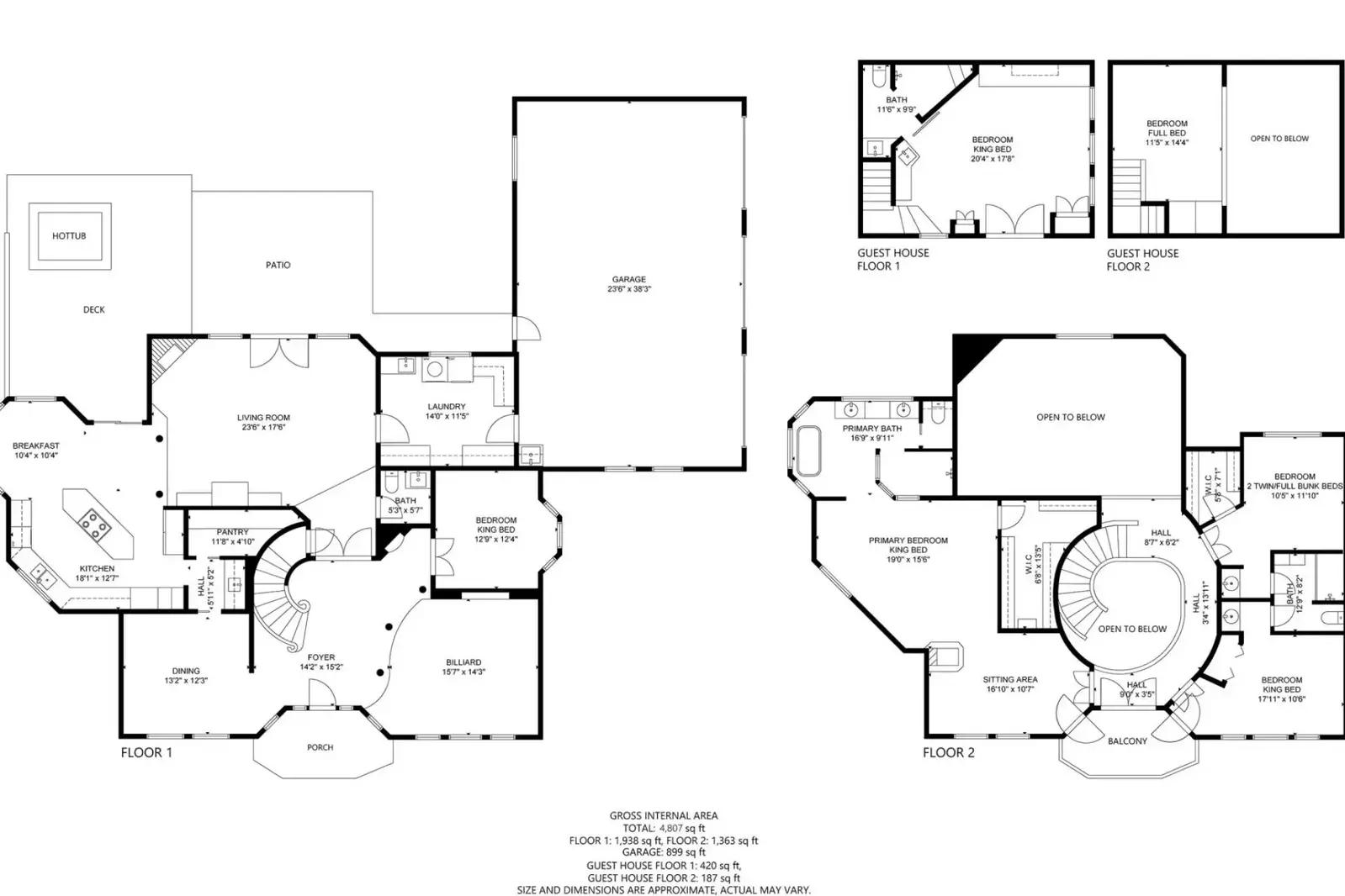 A detailed floor plan of this rental.