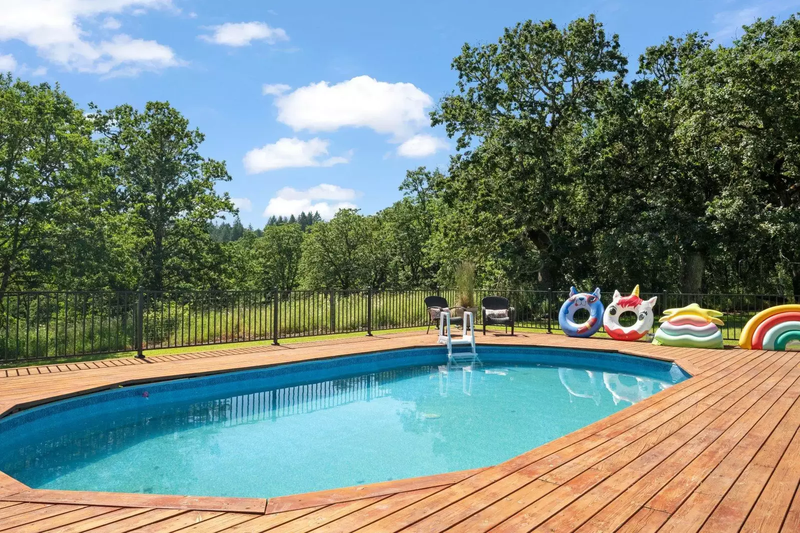 Pool opens around the first week of June and closes around Labor Day.