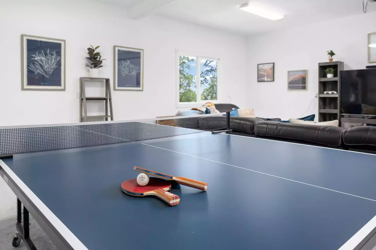 Ping pong and other games available.