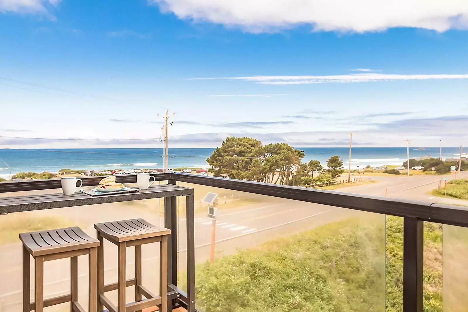 When you are ready to play, miles of sandy beach await you just across the street at the Roads End State Park.