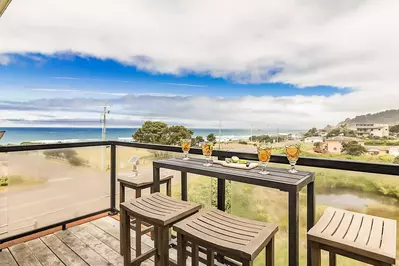 Enjoy a local Oregon beer while enjoying the beauty of the Oregon Coast.