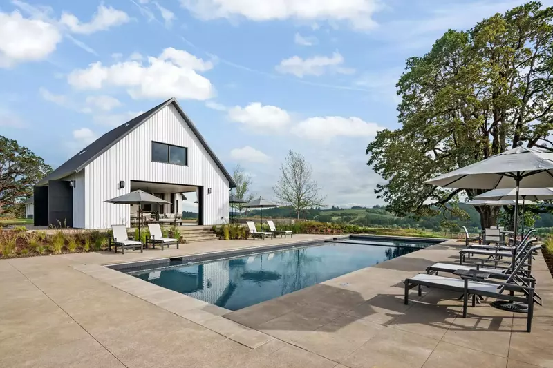 The pool is an exceptional amenity that makes Deux Vert a Willamette Valley paradise!