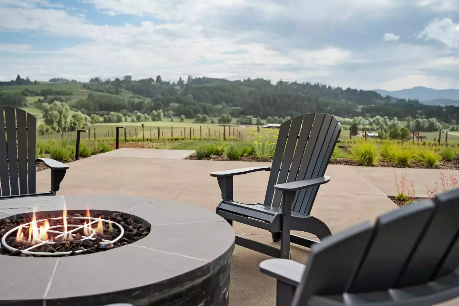 Hang out at the fire table with family and friends as you bask in the sunset.