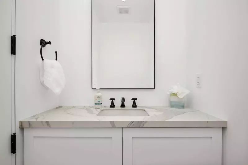 The bathrooms are luxurious and built with care.