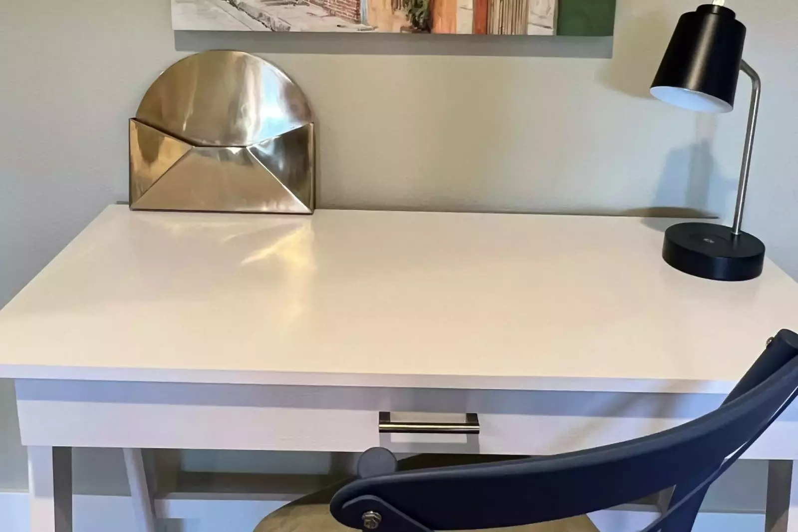 The home office makes for a good location to work from home or on a creative endeavor!