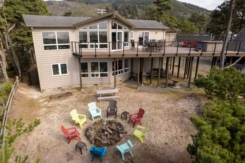 Oceanfront Retreat is in the south part of Rockaway Beach a couple blocks away from the main highway.