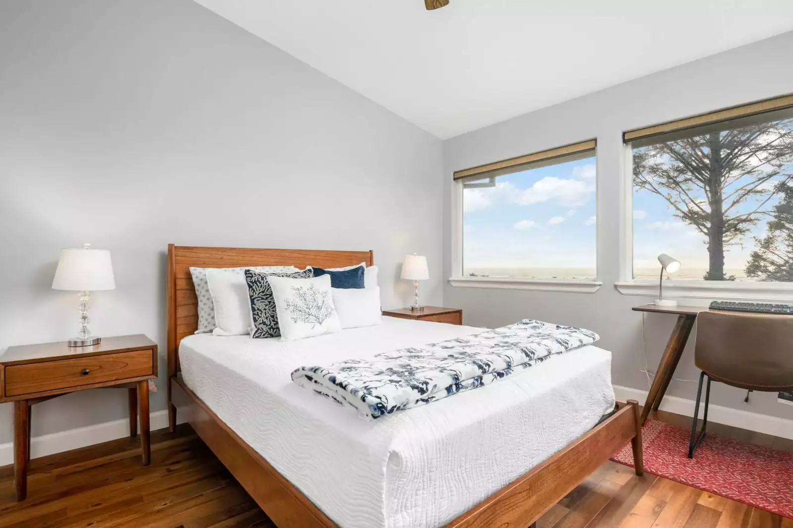 The furniture and beds in the three spacious bedrooms are really comfortable.  -Tina R.