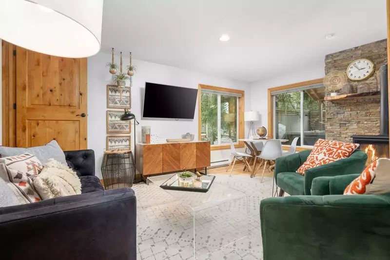 Watch you favorite movies, shows, and sports on this smart tv after a day exploring Mt Hood.