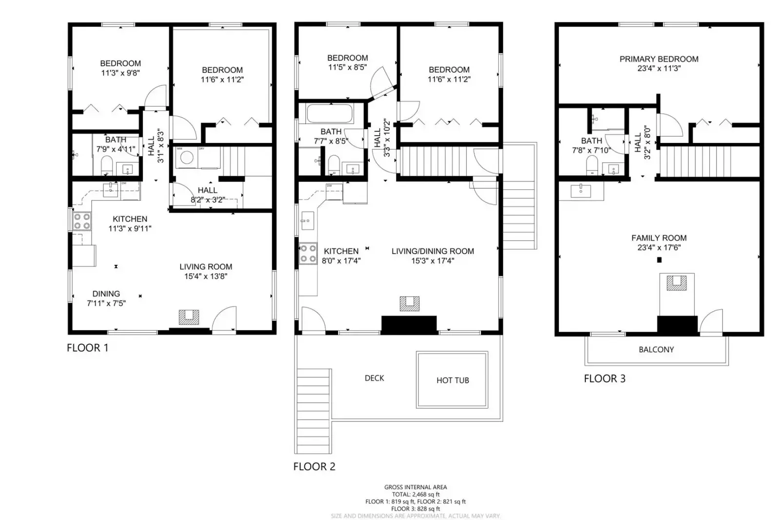 A detailed floor plan of this rental.