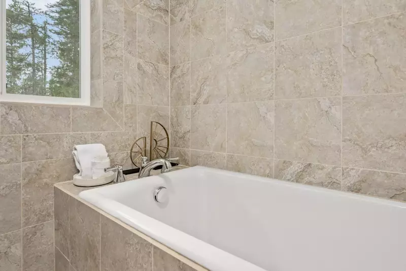 The bathtub is an excellent place to recharge after a day of winter fun!