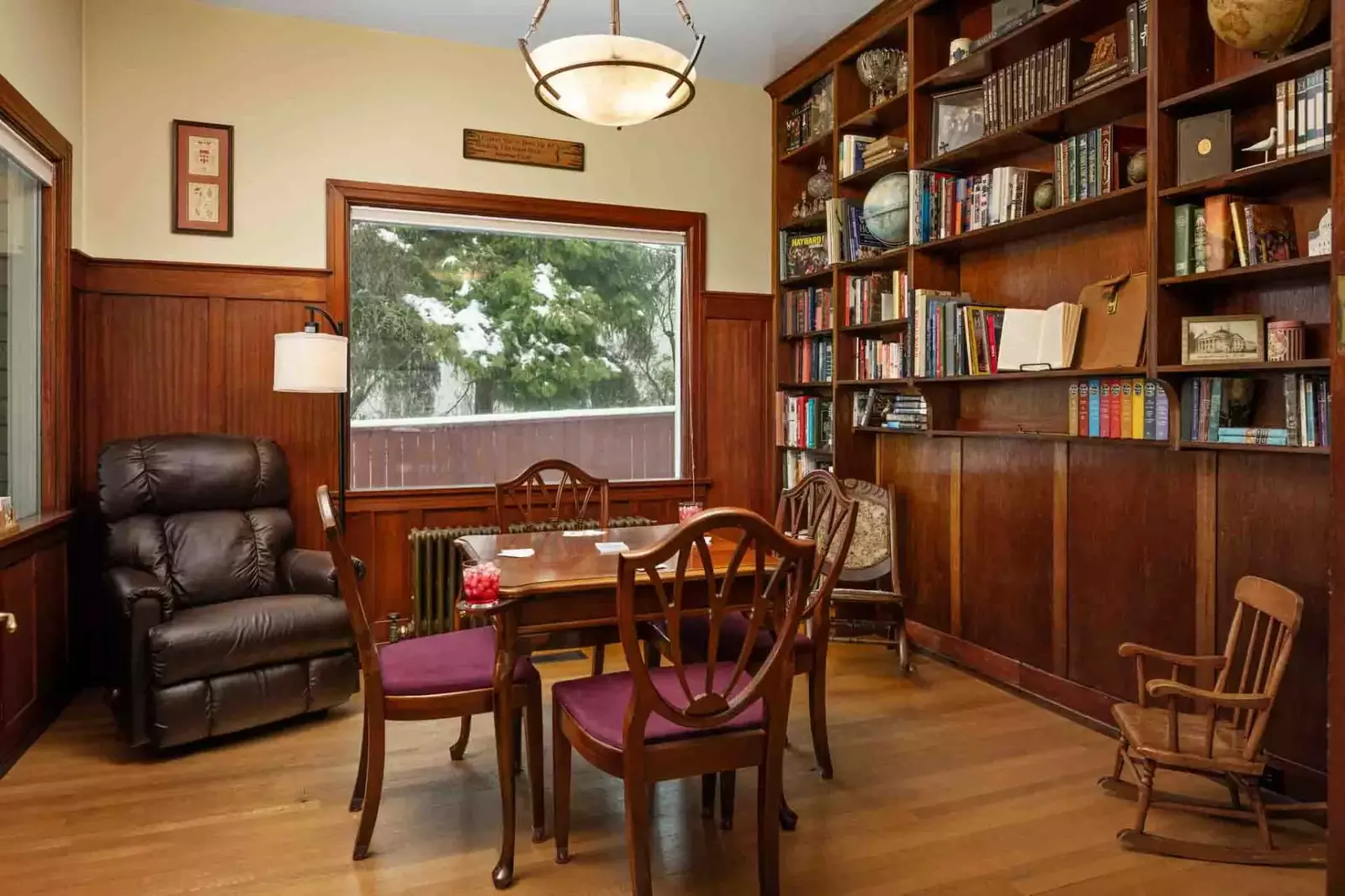 The library is an excellent place to relax with ones thoughts and ones friends.