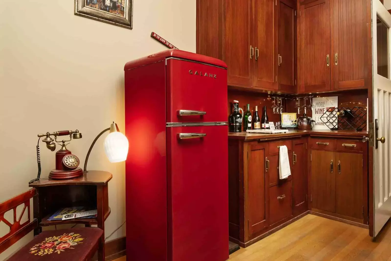 The retro bar area is another place that makes this rental extra fun.