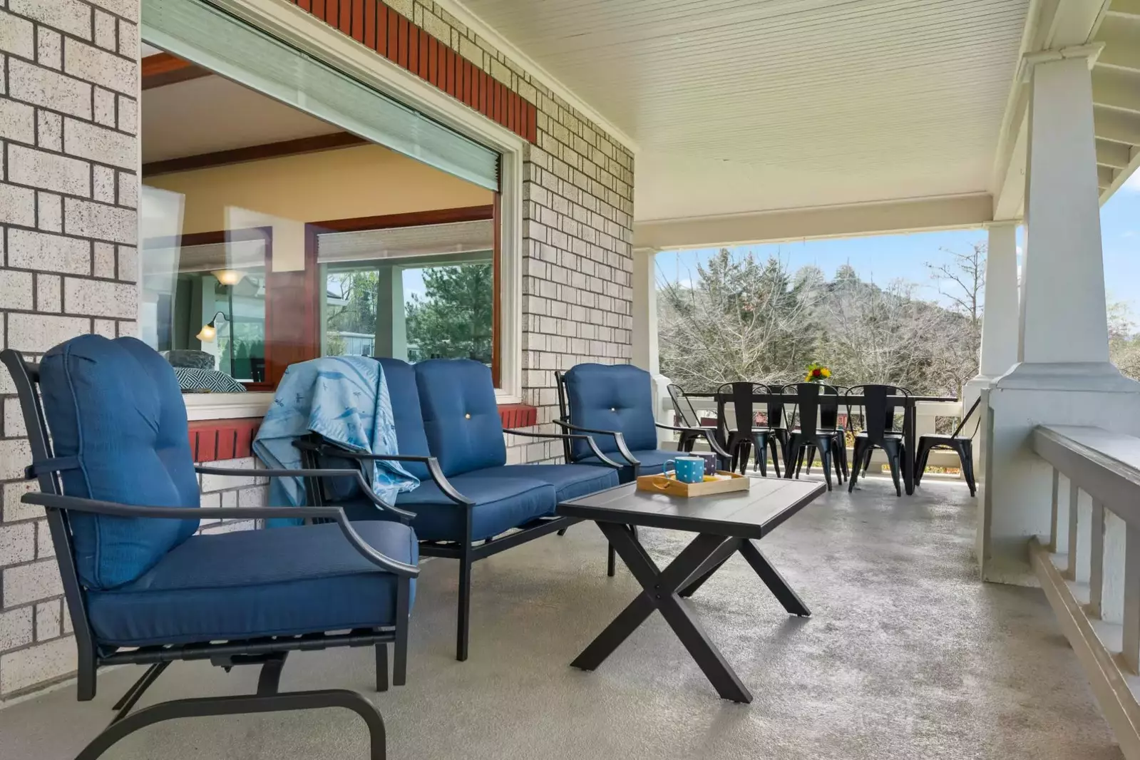 "The best part was the beautiful porch and amazing view that cannot be beat! We spent every morning and evening out there" - Mary Beth