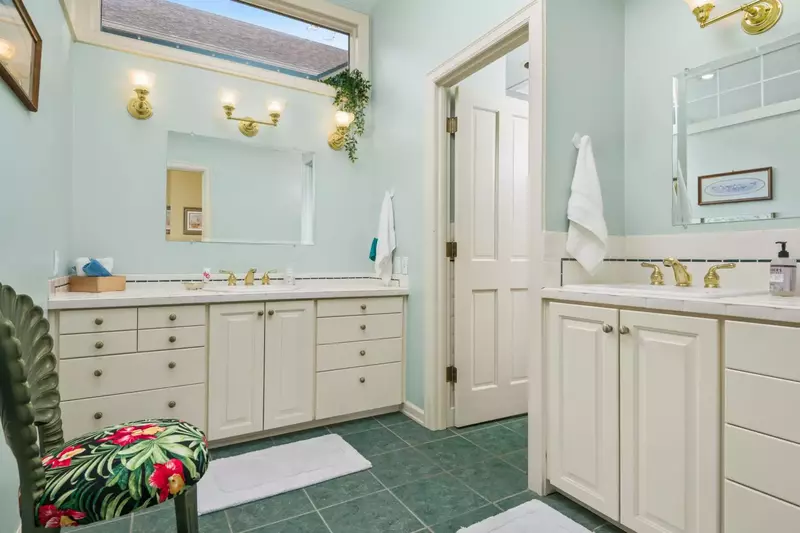 The bathrooms are luxurious and built with care.