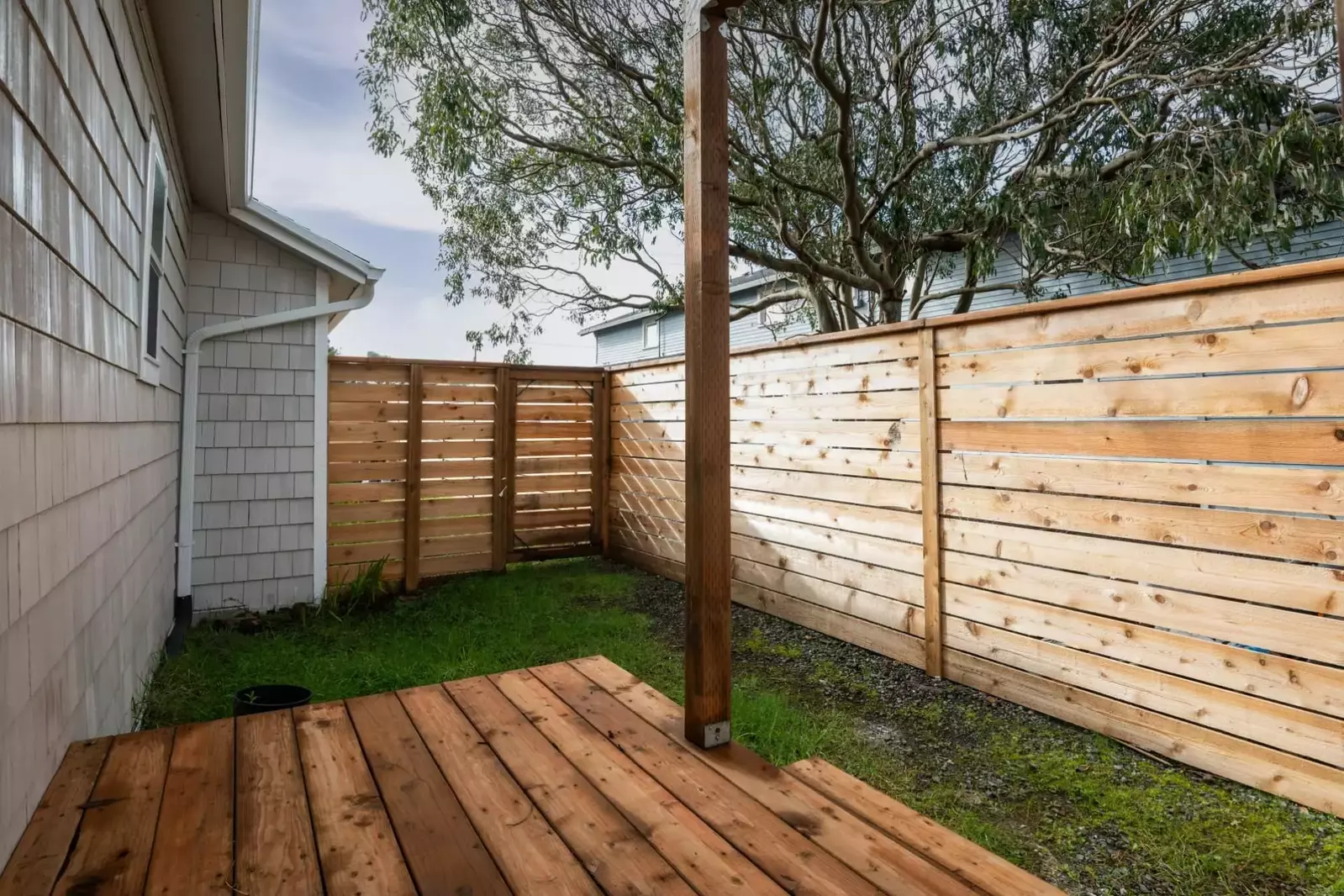 Close to the beach and nice to have the small backyard for our pups.  -Michelle S.