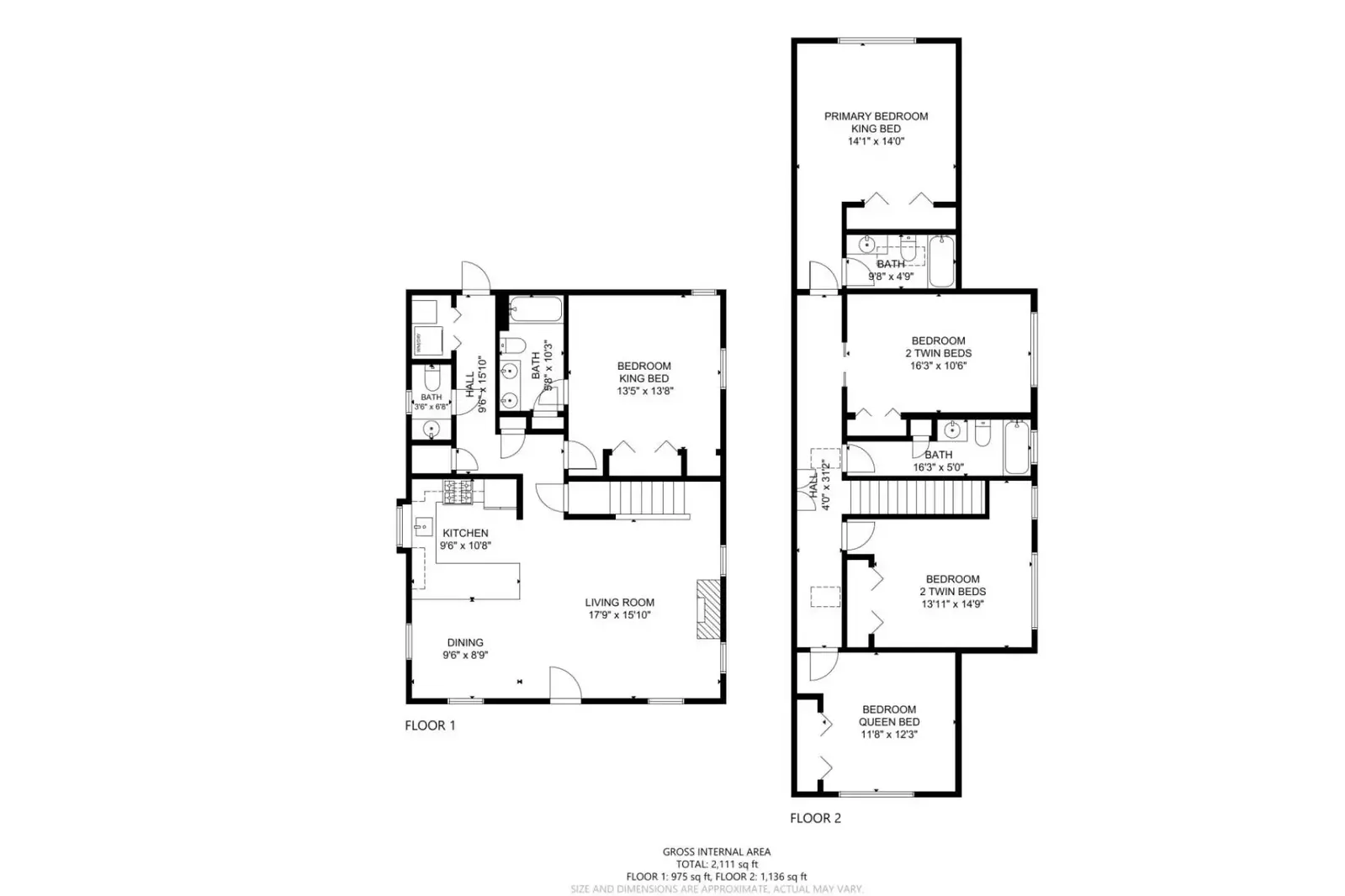 A detailed floor plan of this rental.