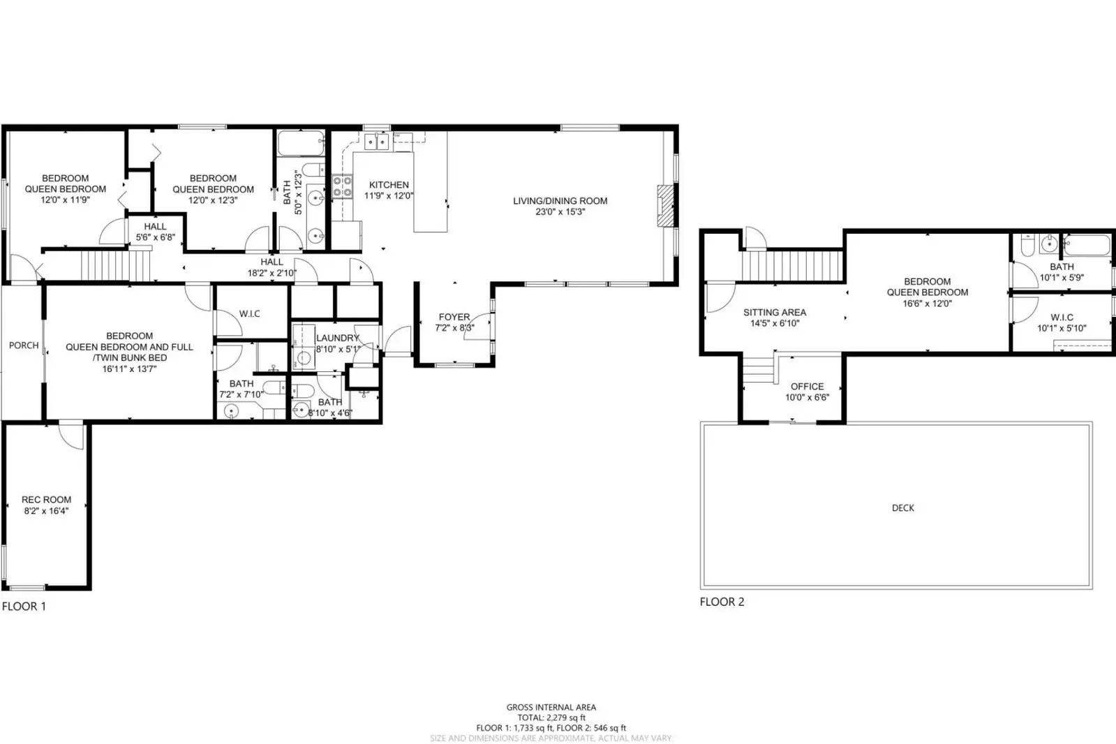 A detailed floor plan of this rental.
