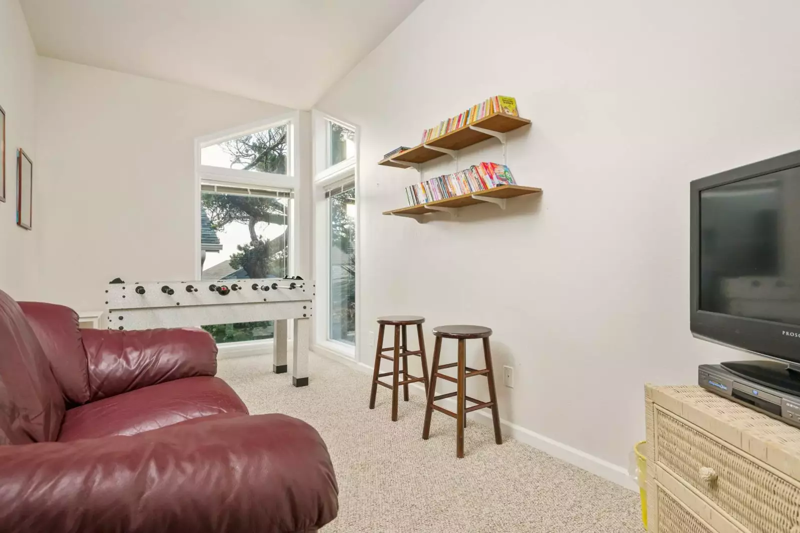 Host a movie night in the tv and game room!