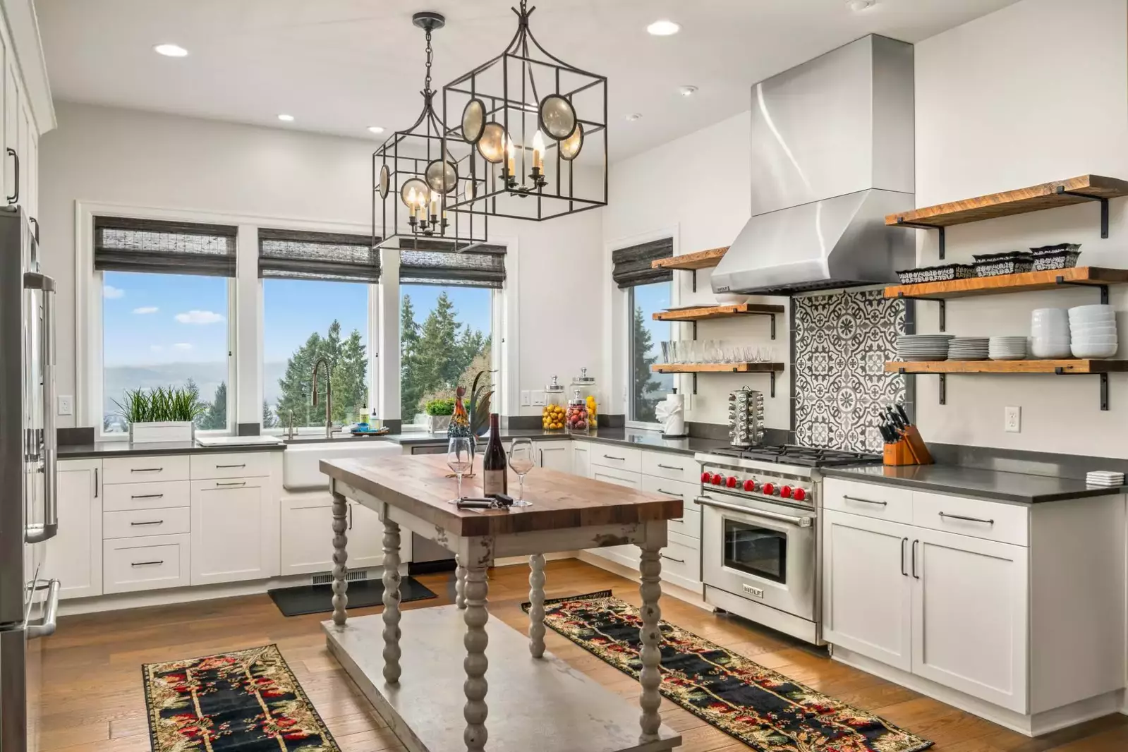 We ate at a restaurant on our first night but the perfectly appointed kitchen at the house called to us and we ended up cooking every night after that