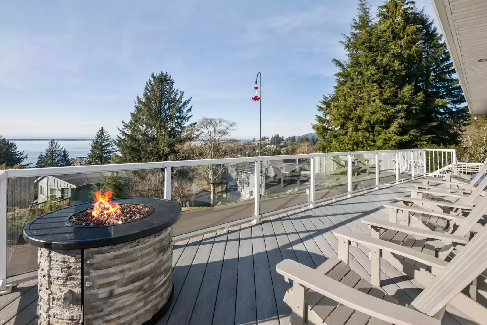 Sitting on the deck soaking up the late afternoon sun was wonderful.  -Heather S.