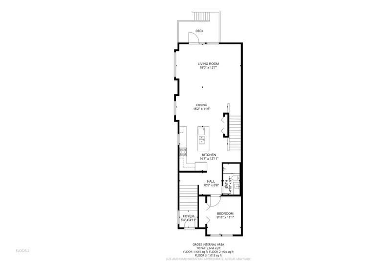 A detailed floor plan of the first floor of Woodstock Townhouse.