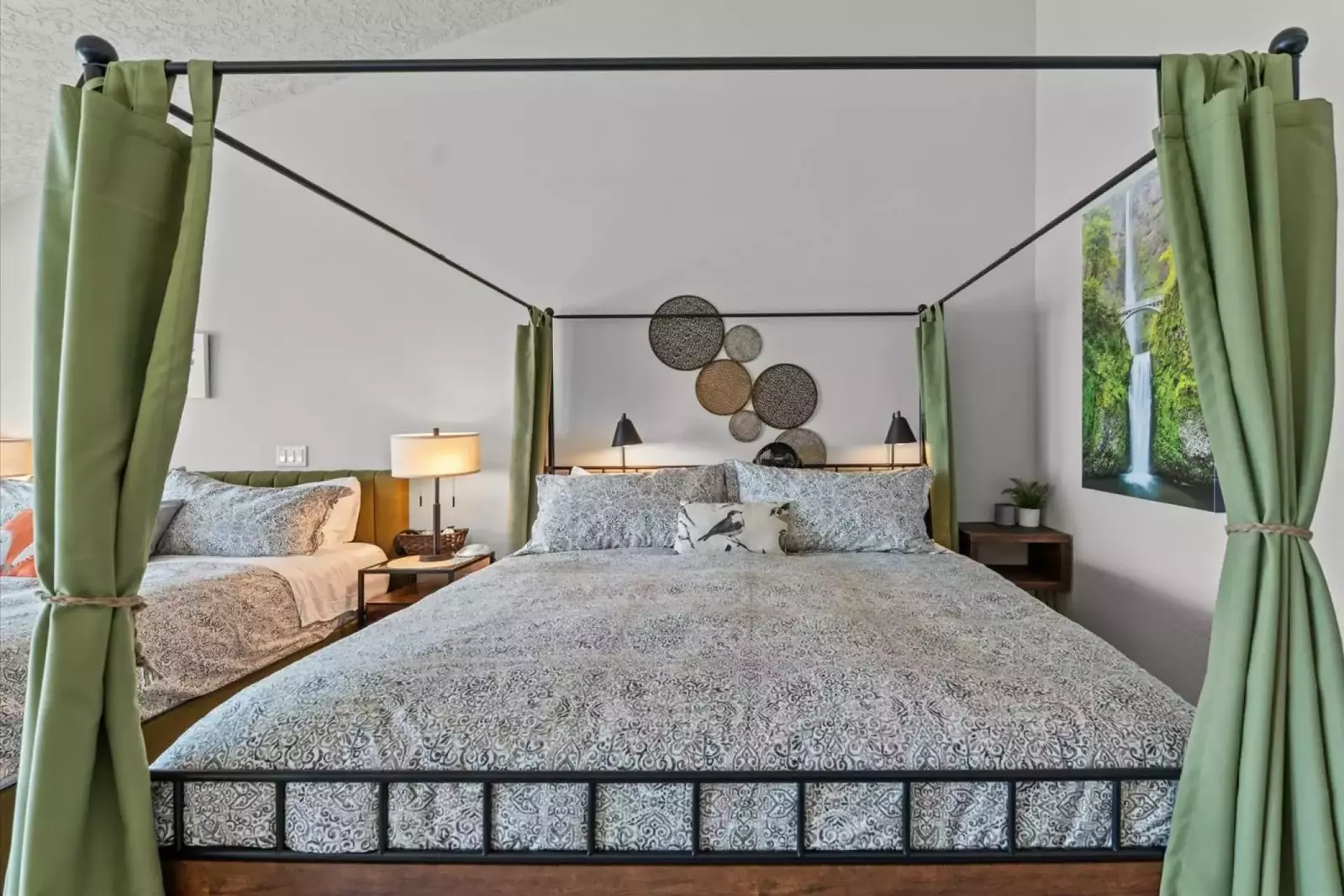 All the beds are updated and incredibly comfortable. Another feature that makes this rental so relaxing!