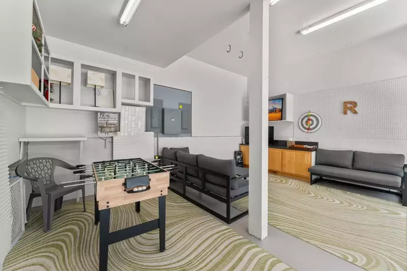 The game room is a fun place to hang out with friends and family.