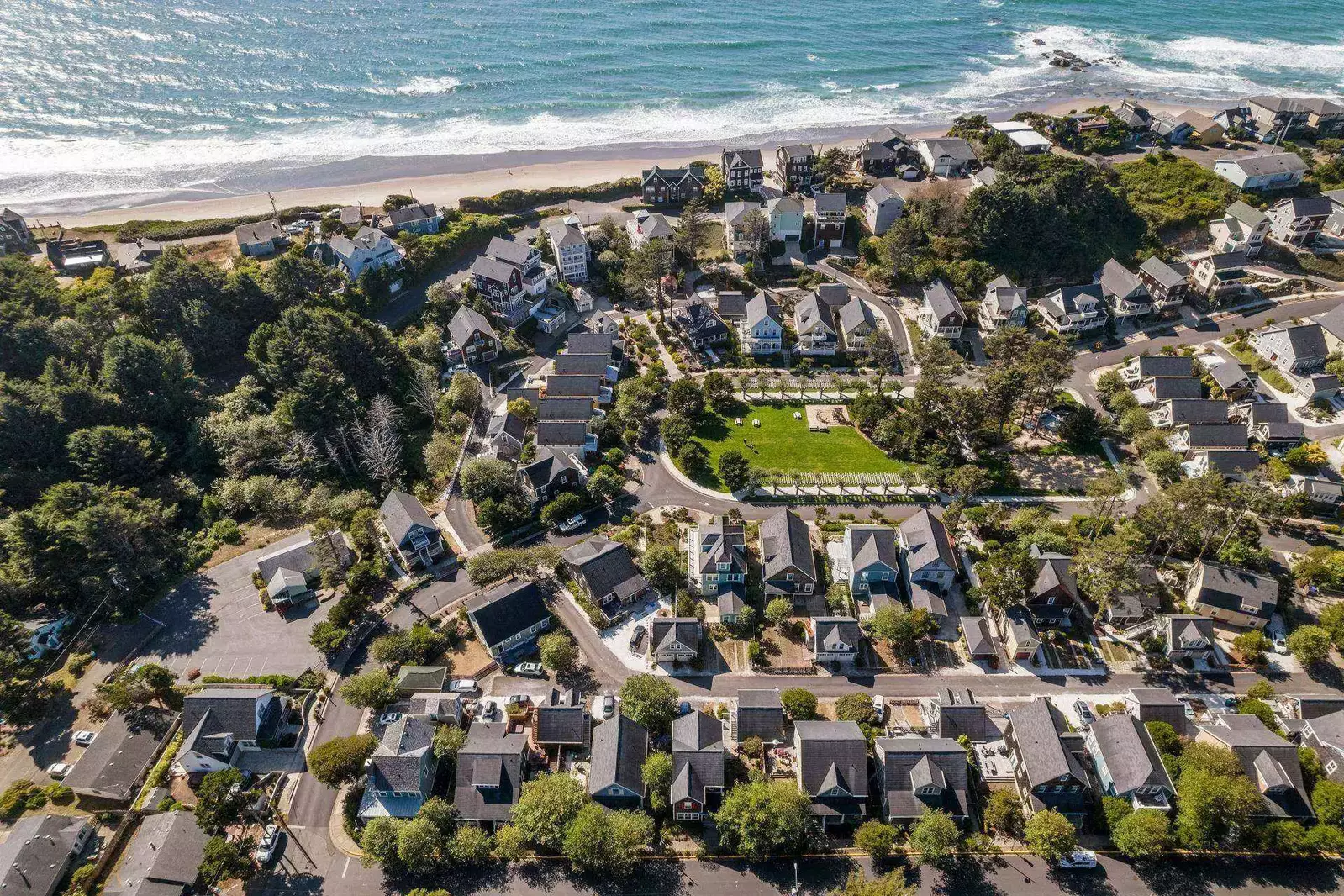Olivia Beach is a cozy neighborhood with a community park, a volleyball court, a seasonal pool, a playground, and easy beach access.