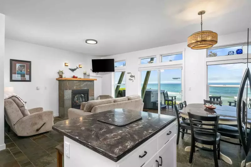 Watch you favorite movies, shows, and sports on this smart tv while relaxing in front of a cozy fire.