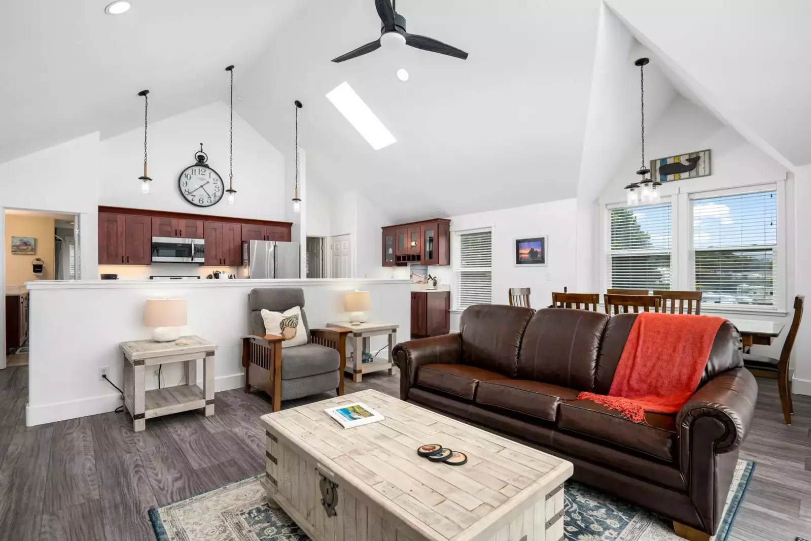 The open floor plan is perfect and the views are fantastic. The kitchen is fully stocked and the furniture is comfortable.  -Tim M.