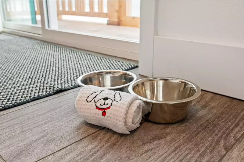 This rental is pet friendly. You can bring your pup to the beach!