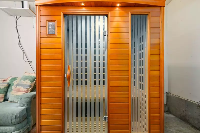 The sauna is one of the special amenities that makes Tranquil by the Pond an exceptional rental.