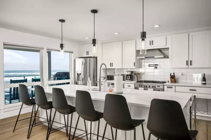 "Everyone had their own walk in shower and bedroom to relax in. Gorgeous sunsets, beautiful kitchen and huge island everything was perfect!" - Susan