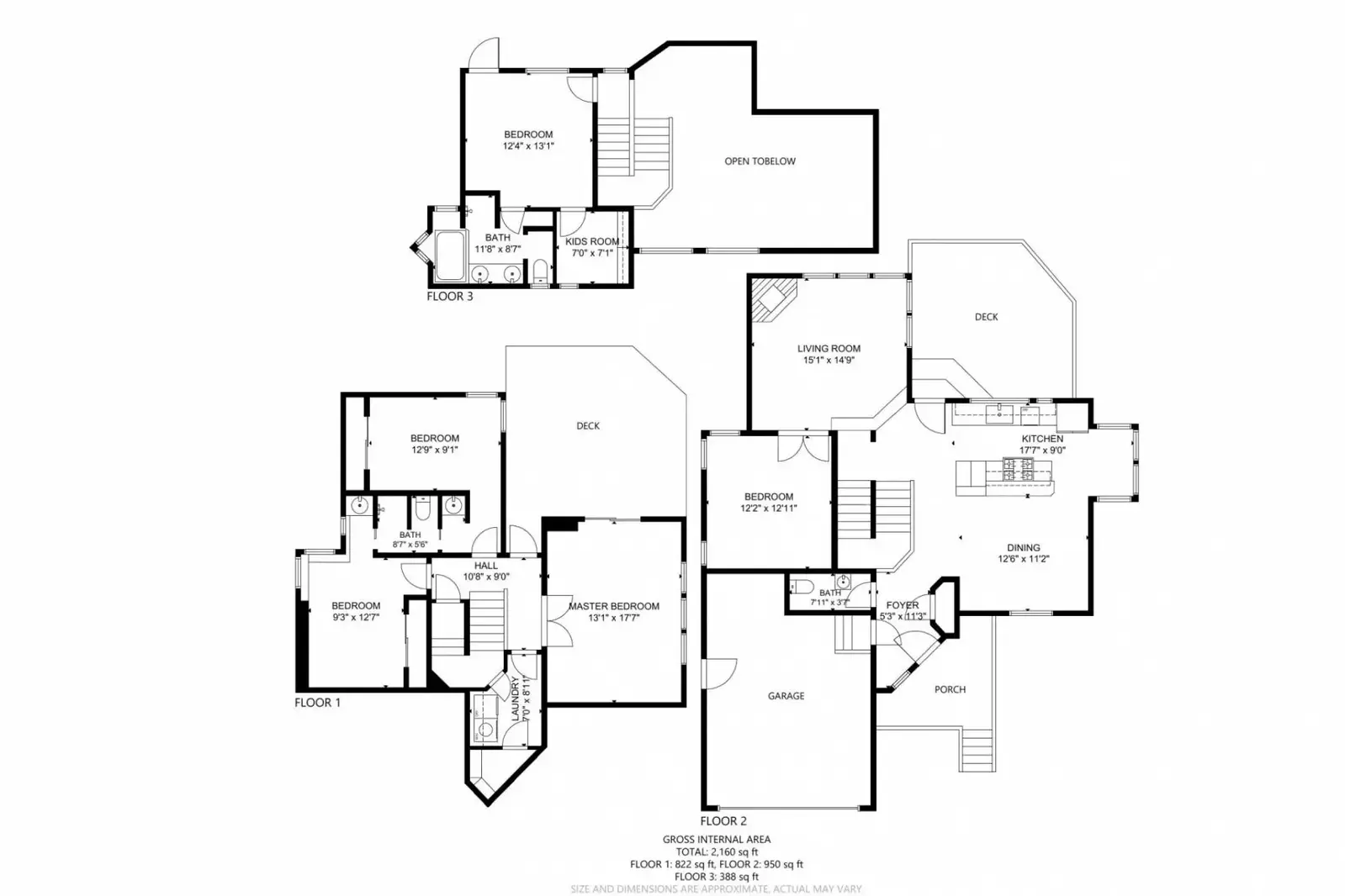 A detailed layout of Dogwood Villa.