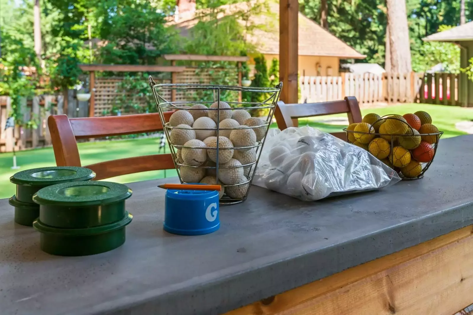 The greens offer hours of fun. Another feature that makes this rental a hole in one!