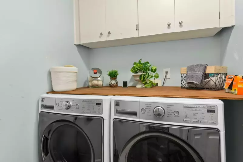 A washer and dryer are provided for your laundering needs during your stay.
