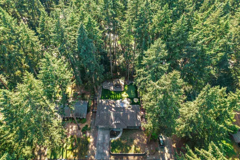 This property is nestled in between tons of trees, making it the ultimate getaway.
