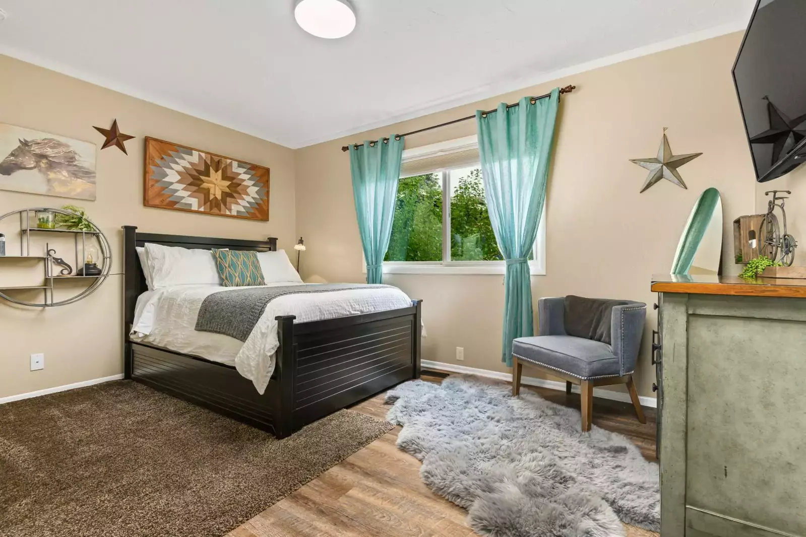 Each room has it's own vibrant and welcoming personality.