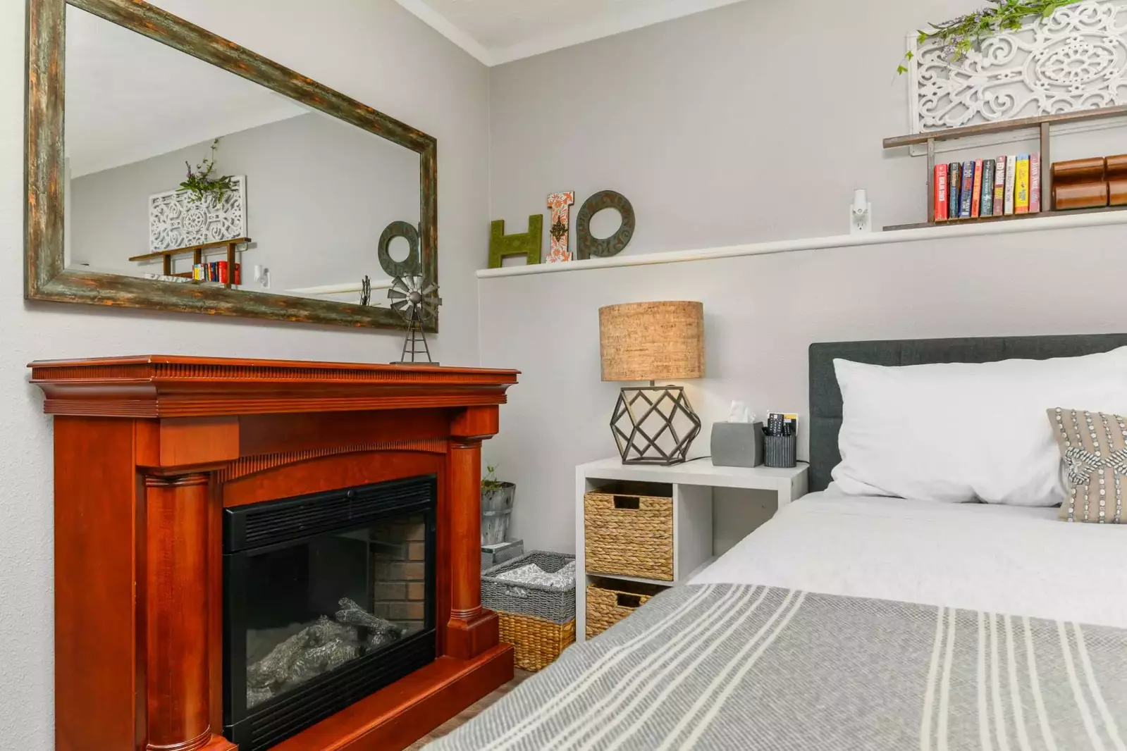 The bedroom with the fireplace is a guest favorite. That being said each bedroom is amazing and incredibly comfortable.